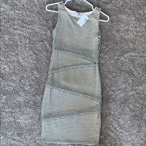 Elegant black and white dress